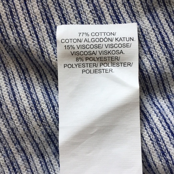 Lucky Brand | NEW Blue Floral Short Sleeve Tee Tie Back Size L - Picture 5 of 6